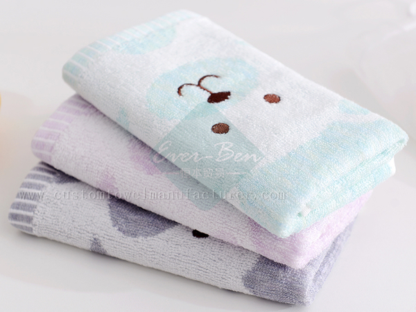 China EverBen Custom patterned hand towels Factory ISO Audit Bamboo Towels Factory